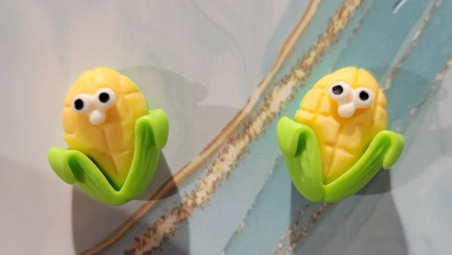Corn Stud Earrings by When The Sun Doth Sleep