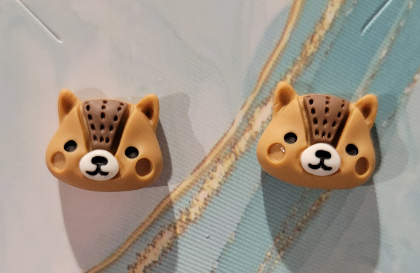 Chipmunk Stud Earrings by When The Sun Doth Sleep