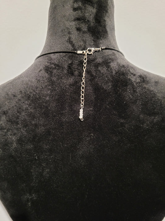 Silver Bunny Rope Necklace by When The Sun Doth Sleep