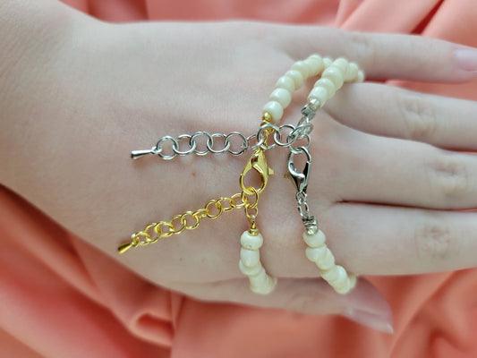 Single Color Bracelet: Coconut by When The Sun Doth Sleep