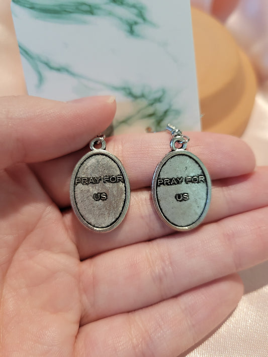 Dove "Pray for Us" Earrings by When The Sun Doth Sleep