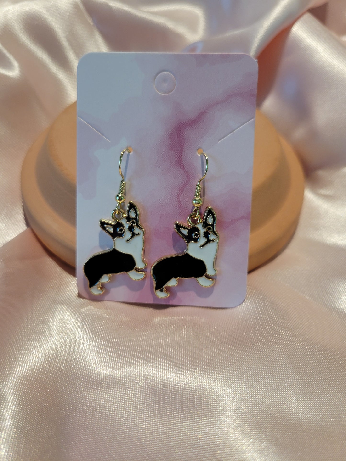 Dog-Themed Dangle Earrings by When The Sun Doth Sleep