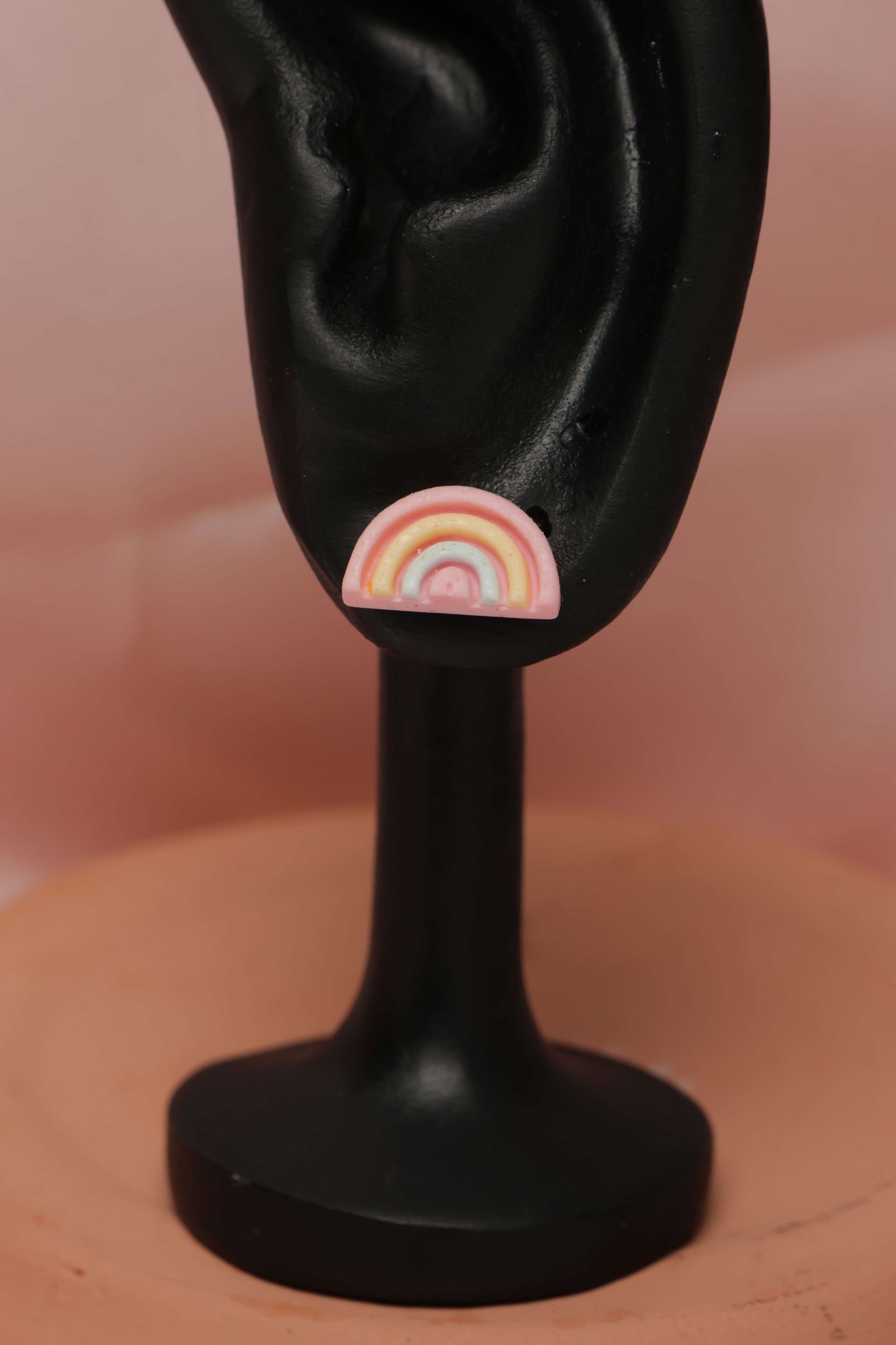 Pastel Rainbow Stud Earrings by When The Sun Doth Sleep