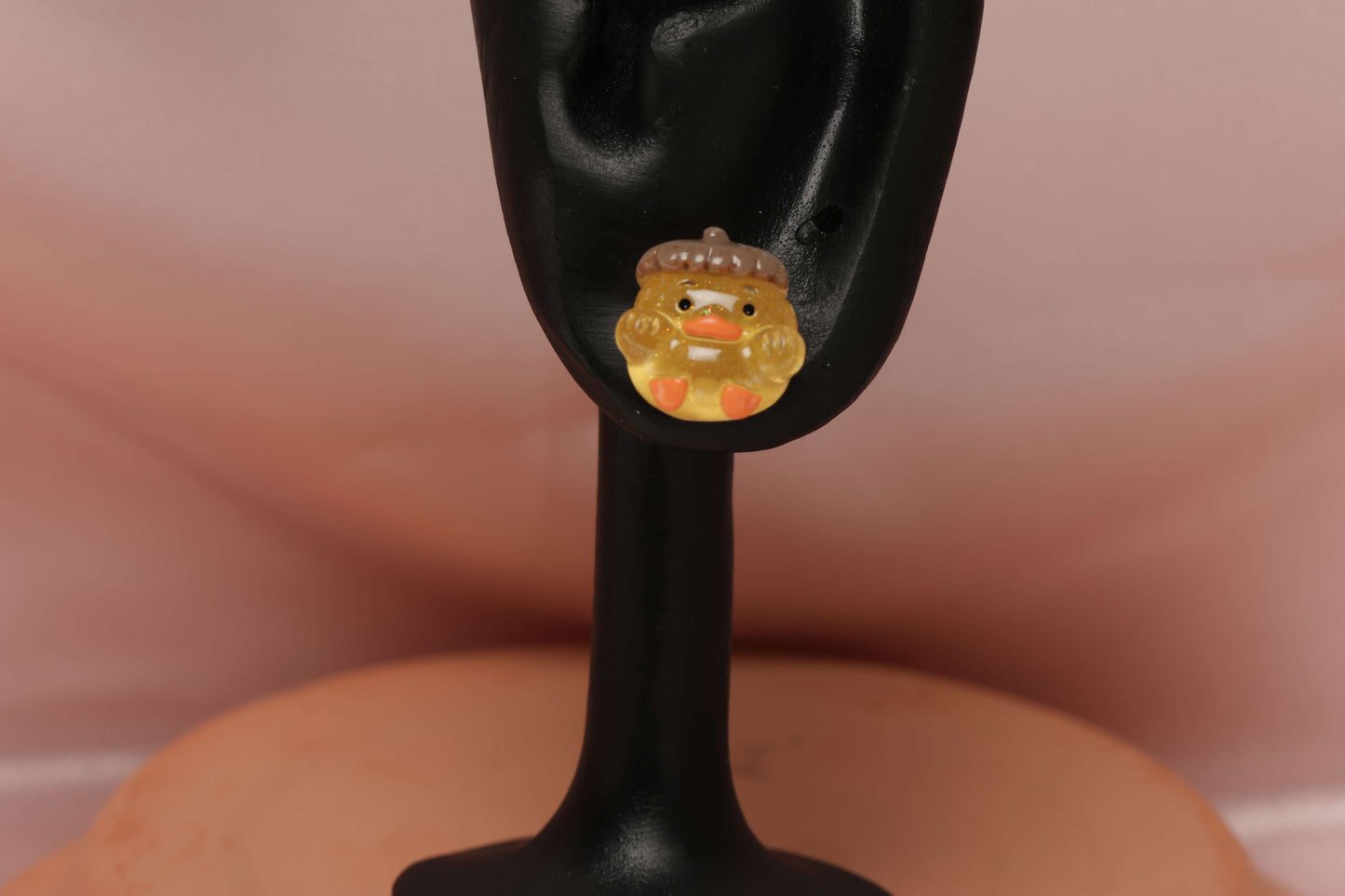 Chicken in Acorn Cap Stud Earrings by When The Sun Doth Sleep