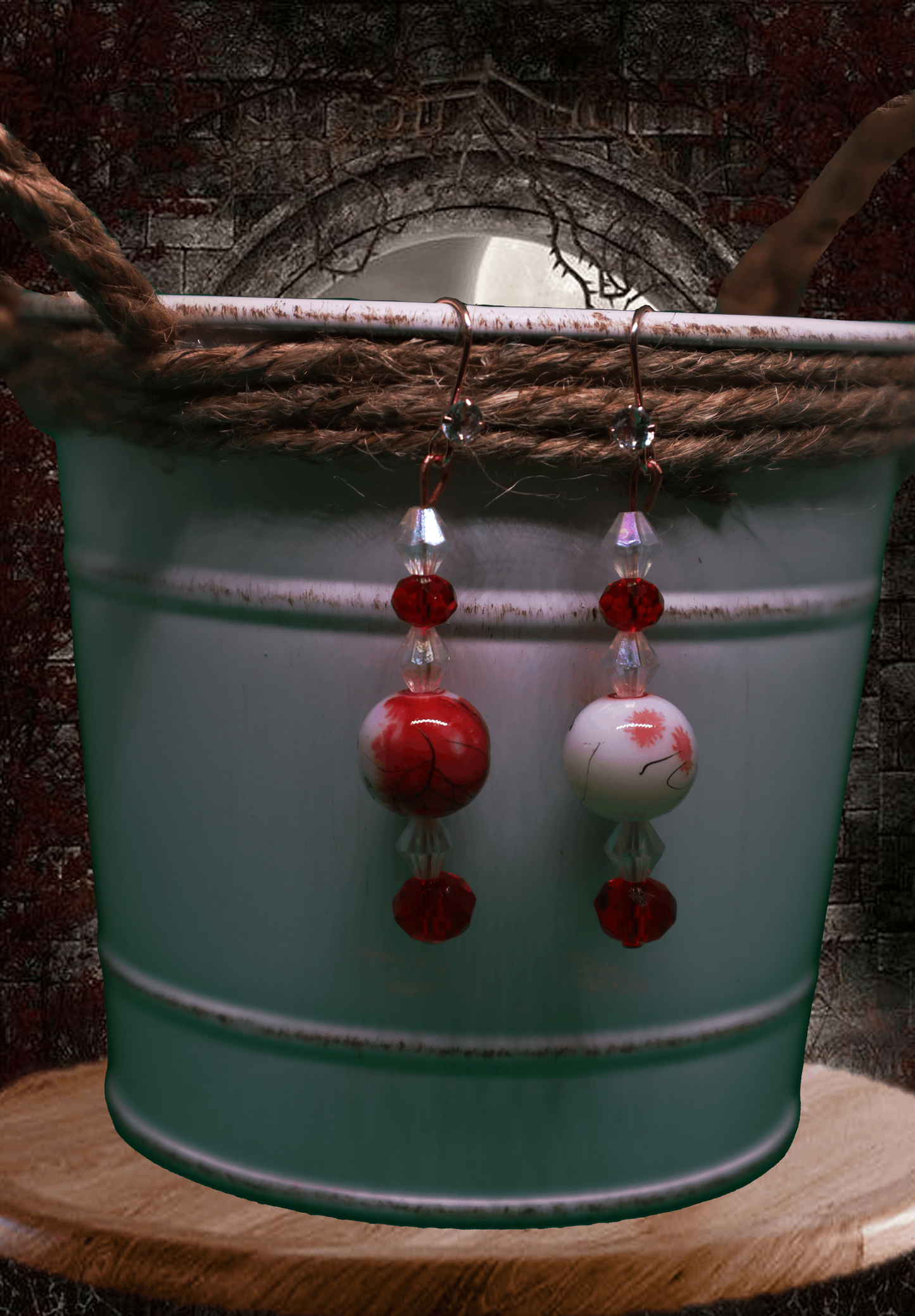 Crystalized Bead Dangle Earrings by When The Sun Doth Sleep