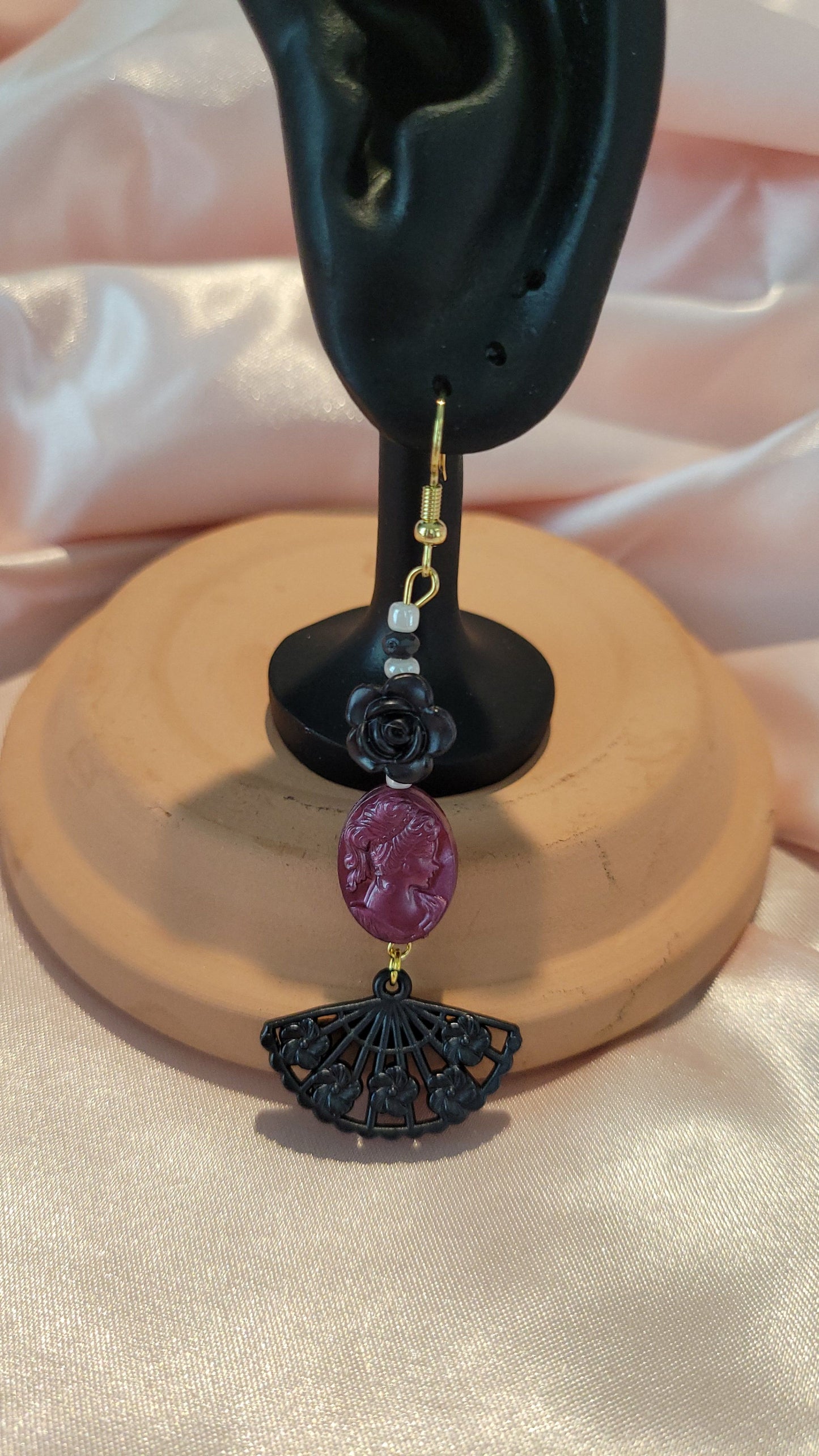 Día de los Muertos Dangle Earrings by When The Sun Doth Sleep