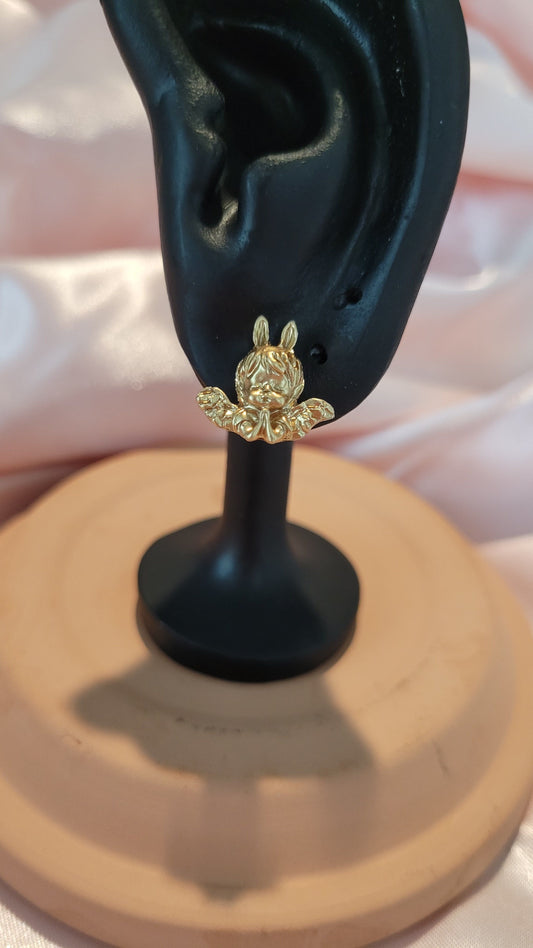 Angel Stud Earrings – Gold Collection by When The Sun Doth Sleep