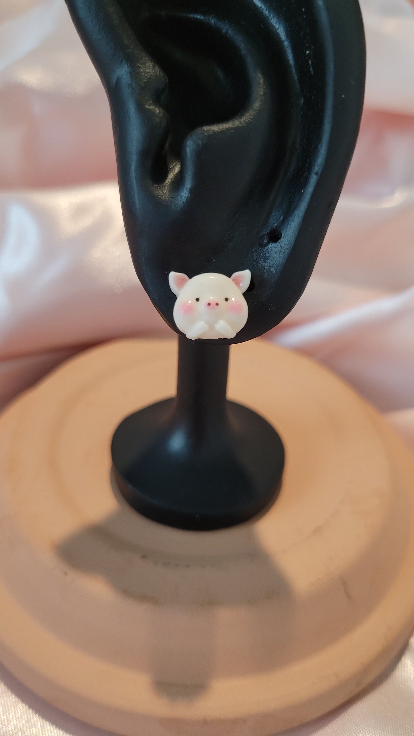 Pig Stud Earrings by When The Sun Doth Sleep