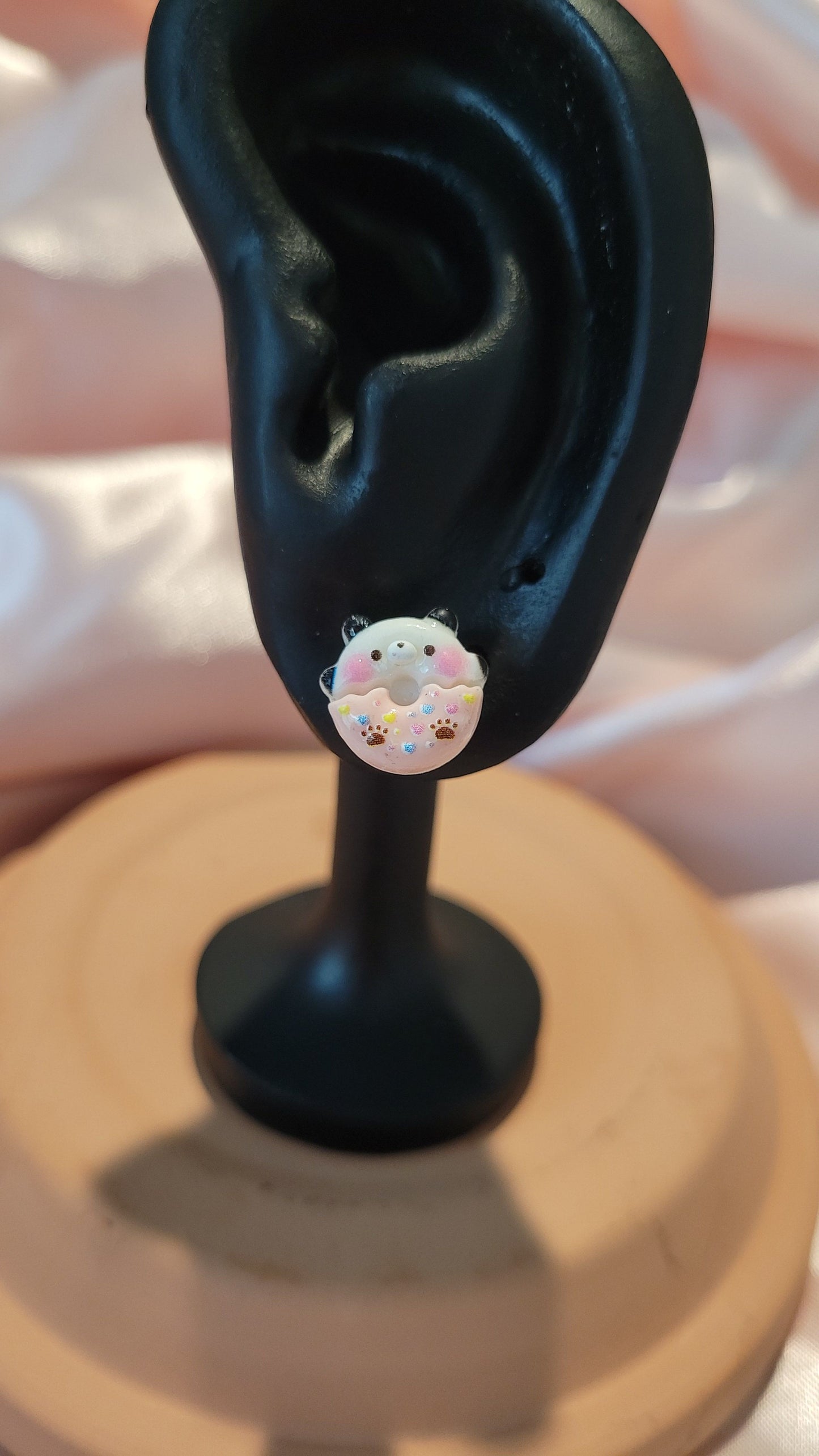 Donut Animal Stud Earrings by When The Sun Doth Sleep