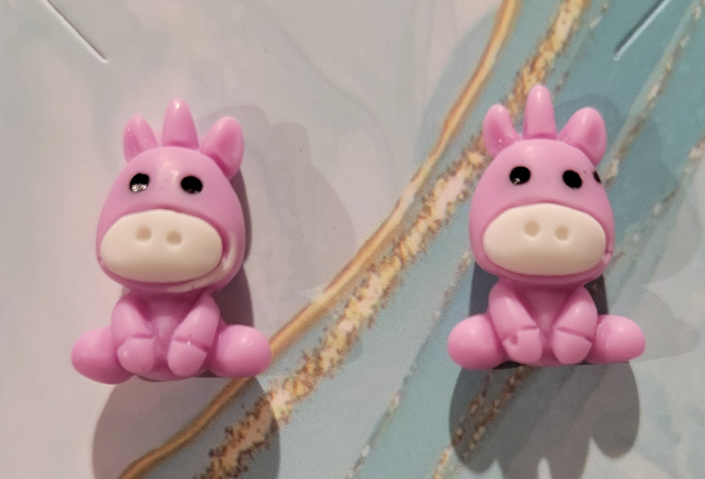 Unicorn Studded Earrings by When The Sun Doth Sleep