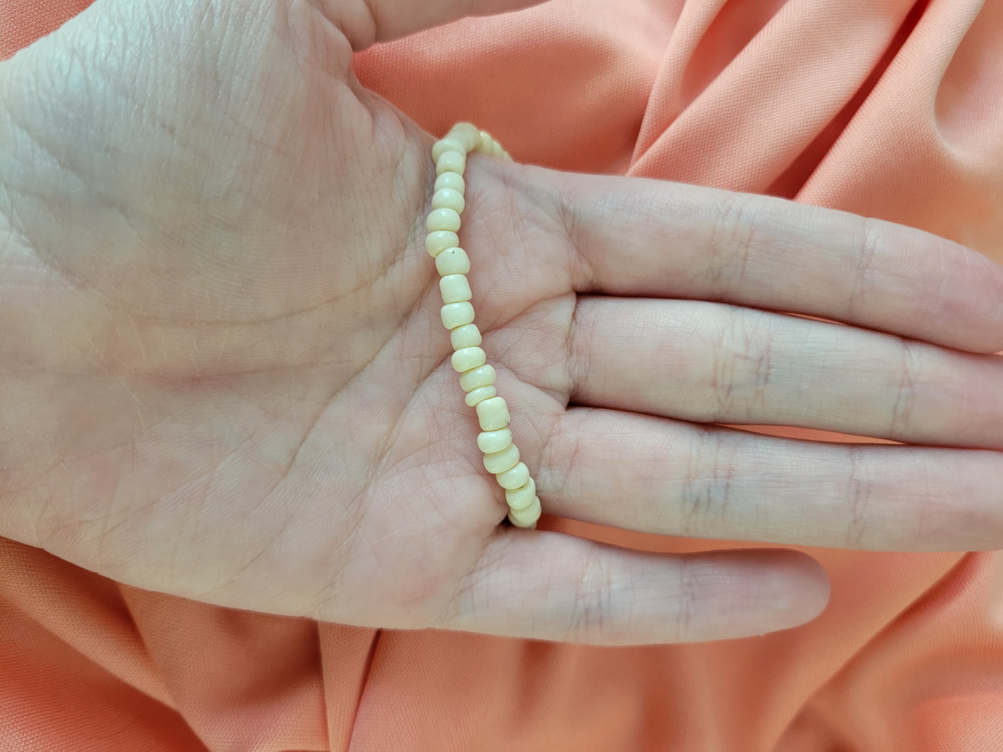 Single Color Bracelet: Coconut by When The Sun Doth Sleep