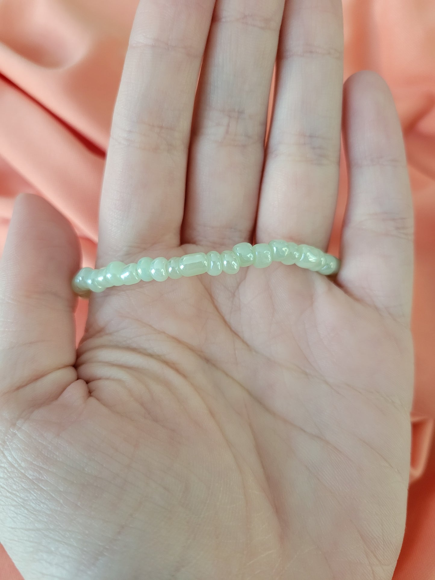 Single Color Bracelet: Mint by When The Sun Doth Sleep