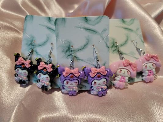 Hello Kitty and Friends (Earrings) by When The Sun Doth Sleep