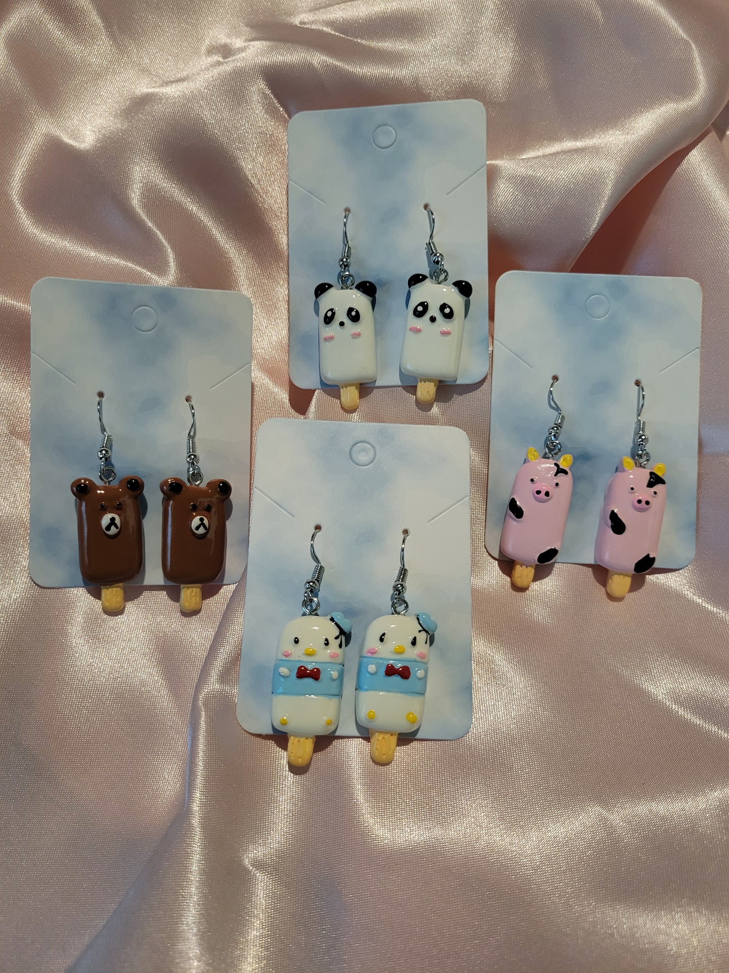 Popsicle Animals (Earrings) by When The Sun Doth Sleep