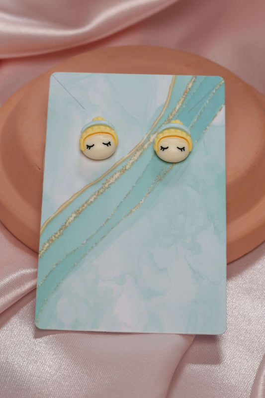 Cinderella Studded Earrings by When The Sun Doth Sleep