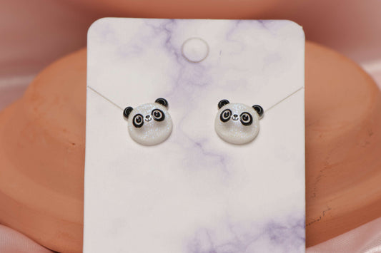 Panda Studded Earrings by When The Sun Doth Sleep