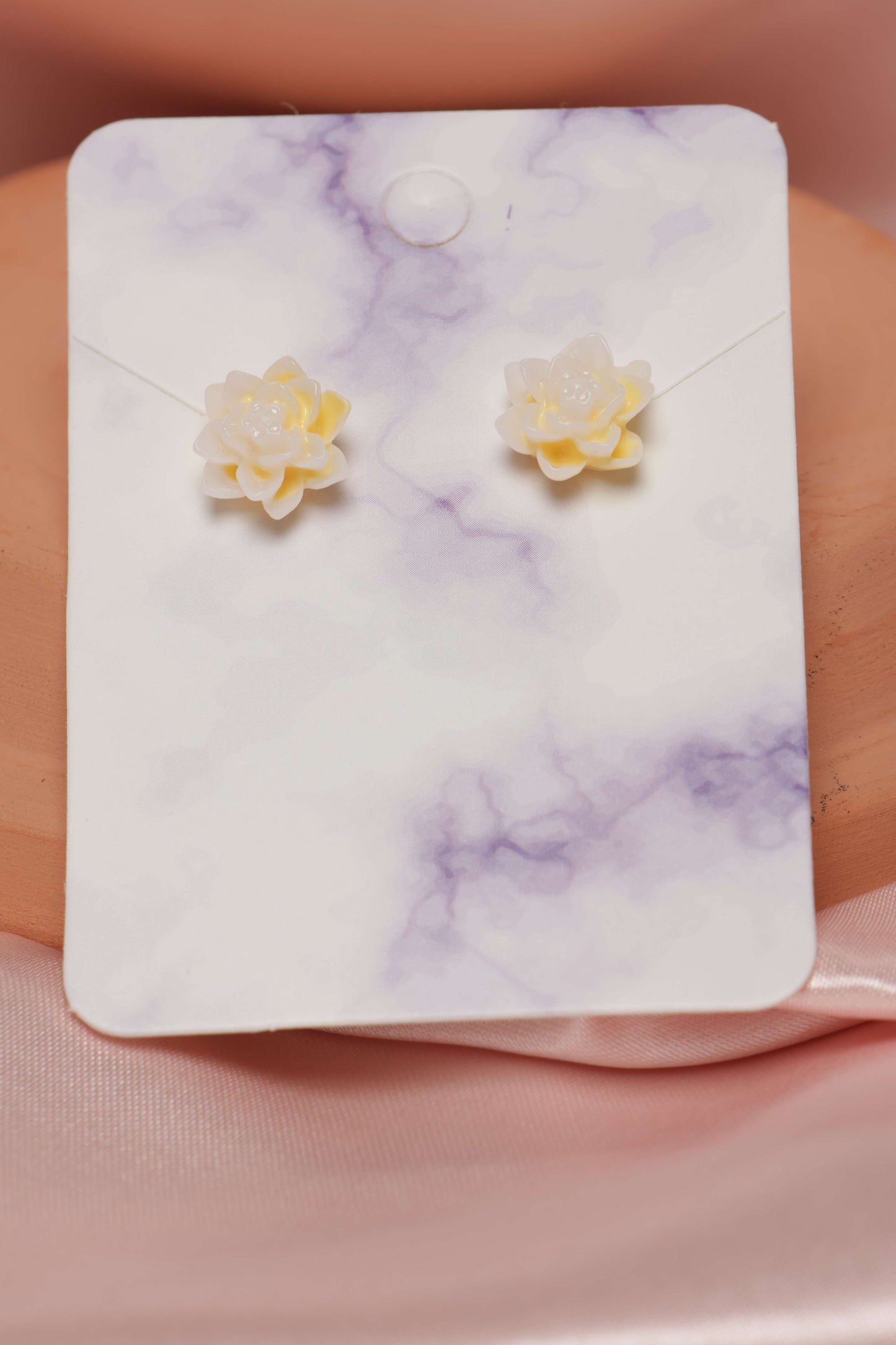 Succulent Studded Earrings by When The Sun Doth Sleep