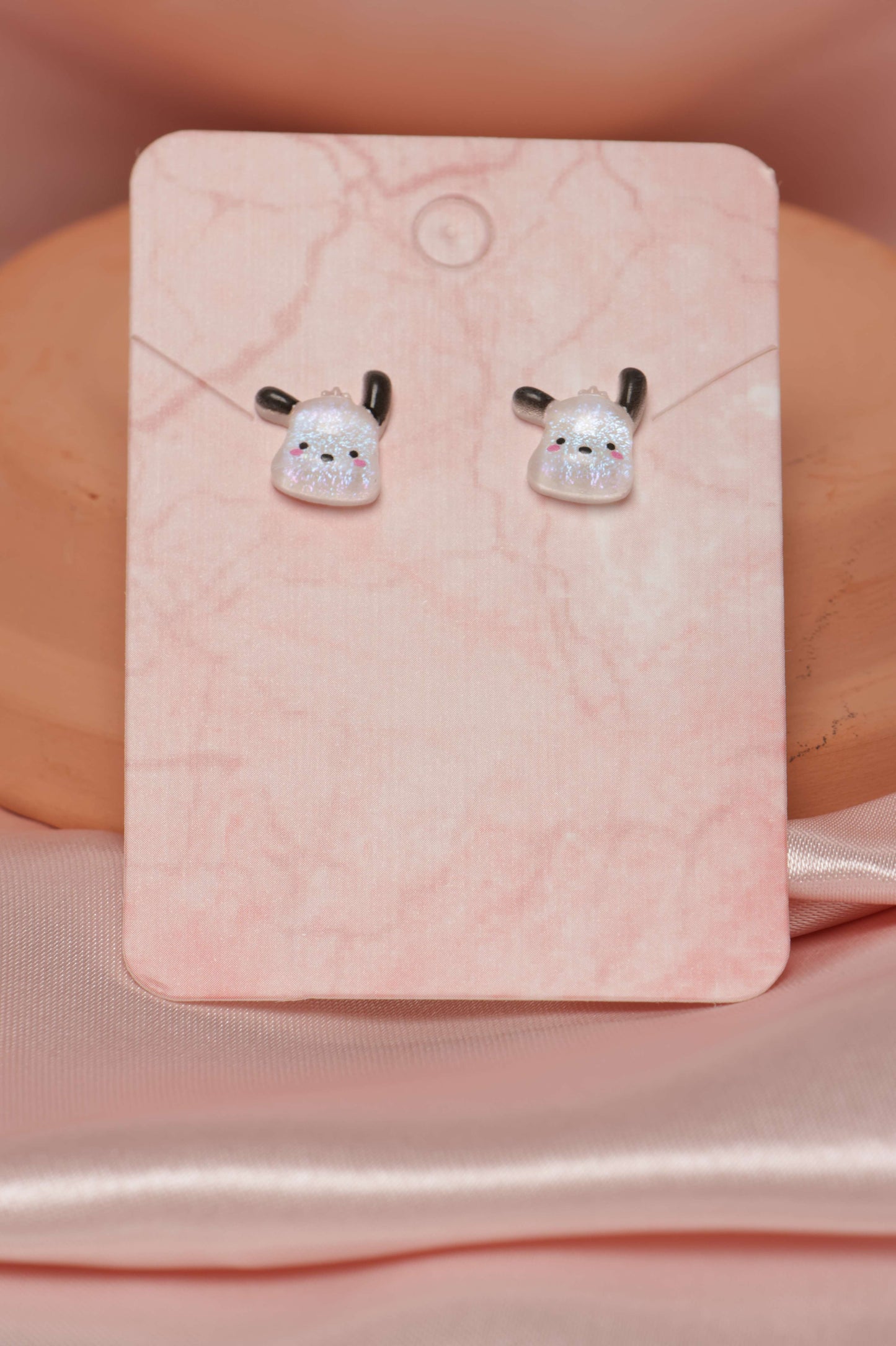 Sparkly Dog Studded Earrings by When The Sun Doth Sleep