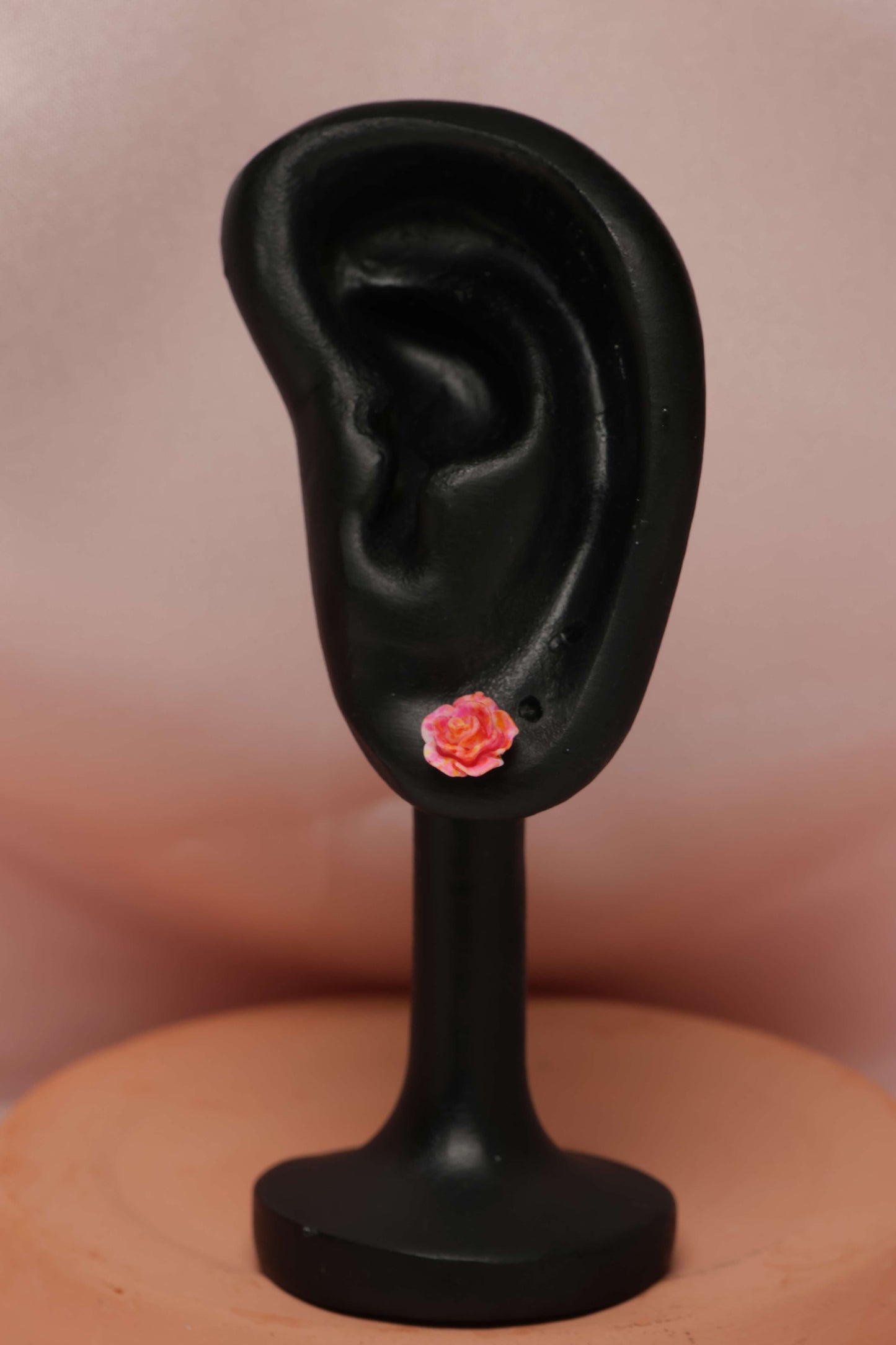 Rose Studded Earrings by When The Sun Doth Sleep