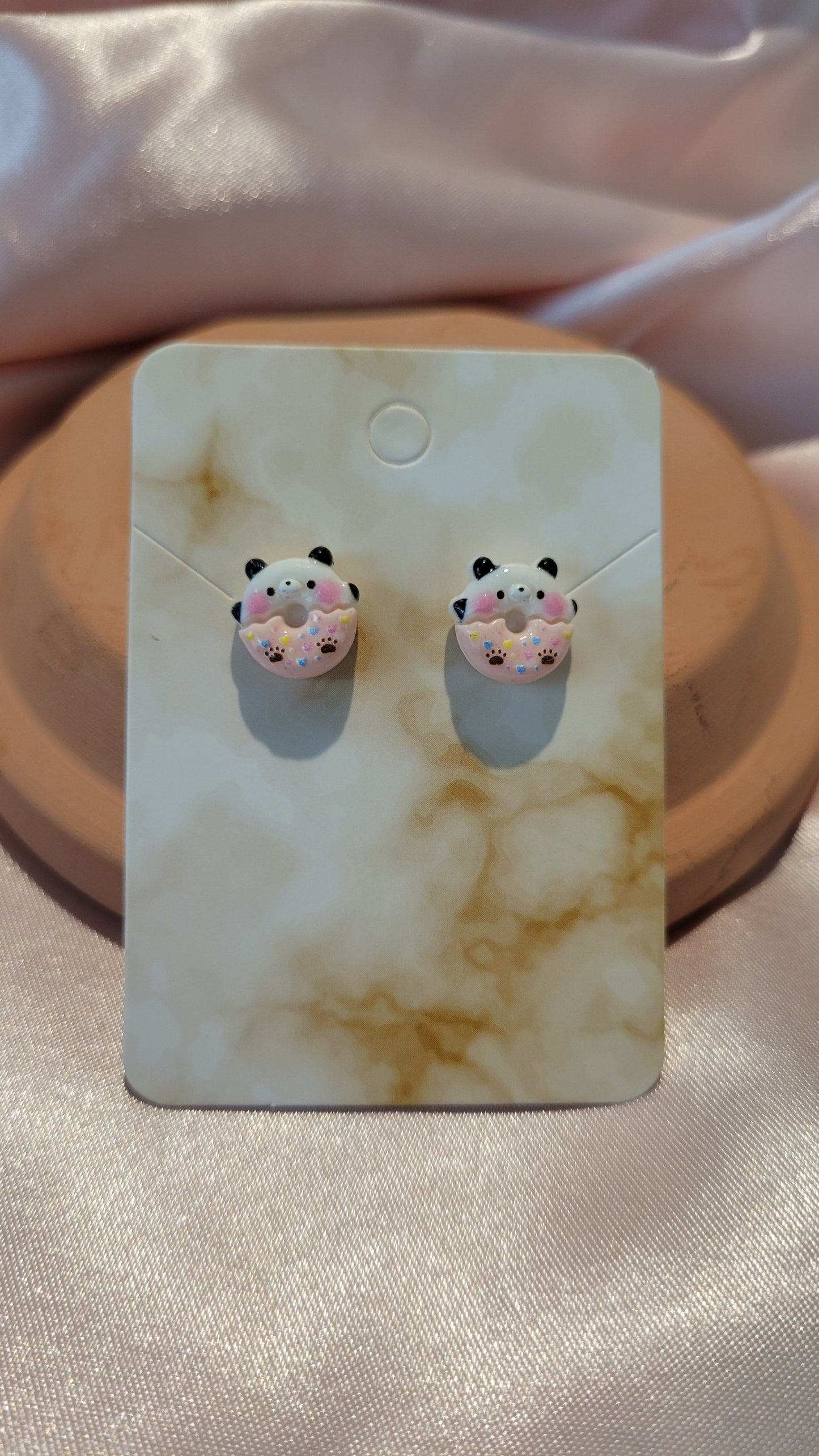 Donut Animal Studded Earrings by When The Sun Doth Sleep